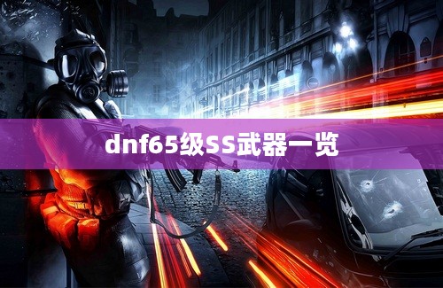 dnf65级SS武器一览