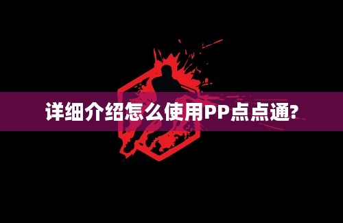 详细介绍怎么使用PP点点通?