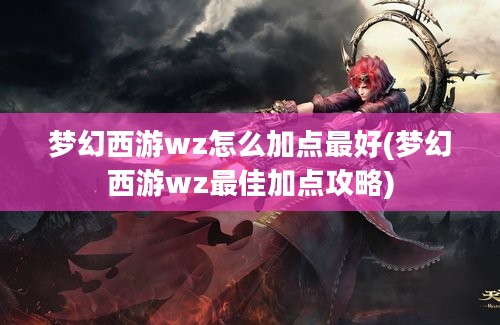 梦幻西游wz怎么加点最好(梦幻西游wz最佳加点攻略)