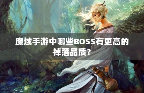 魔域手游中哪些BOSS有更高的掉落品质？